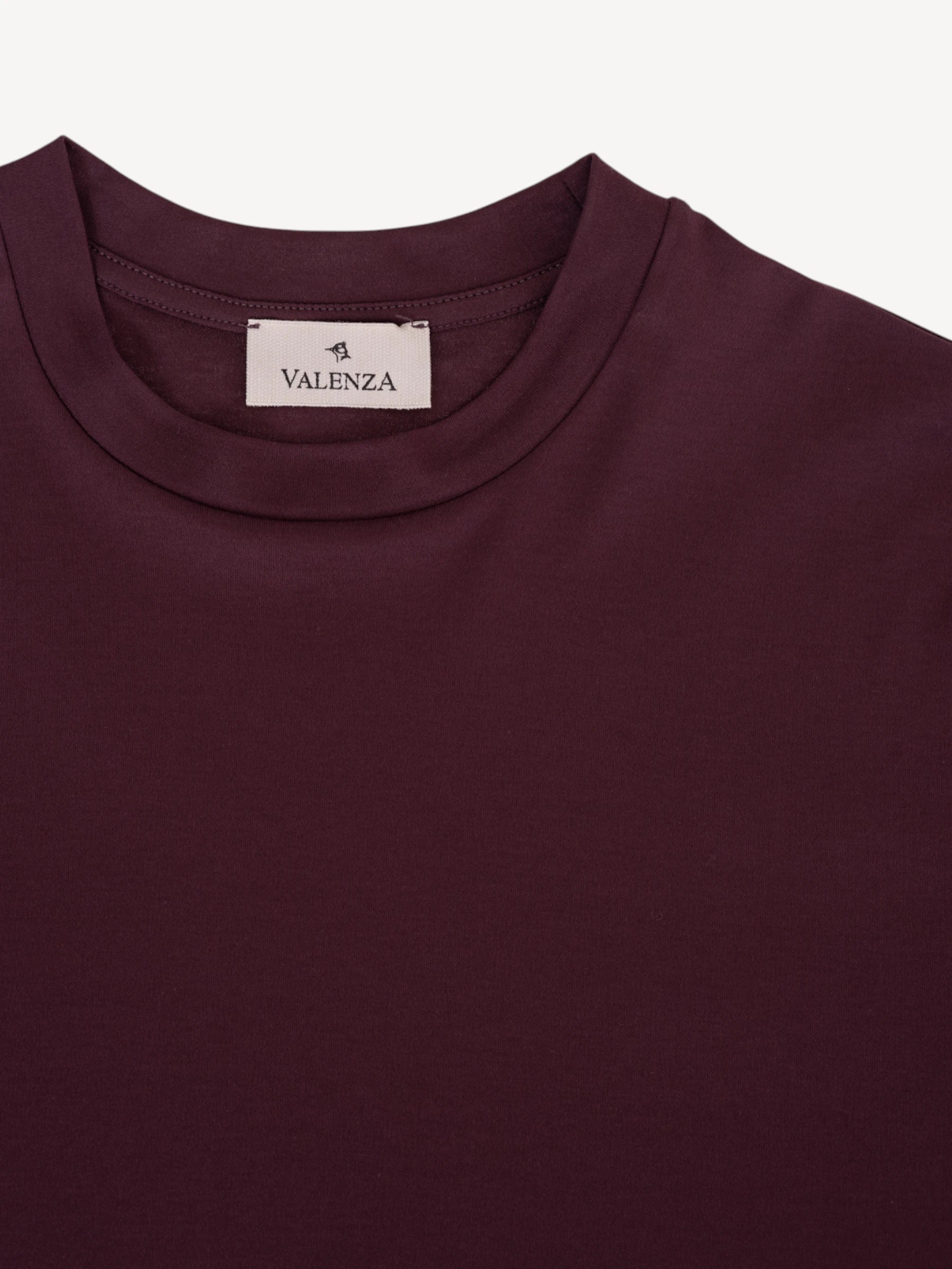 Interlock Supima T-Shirt - Burgundy