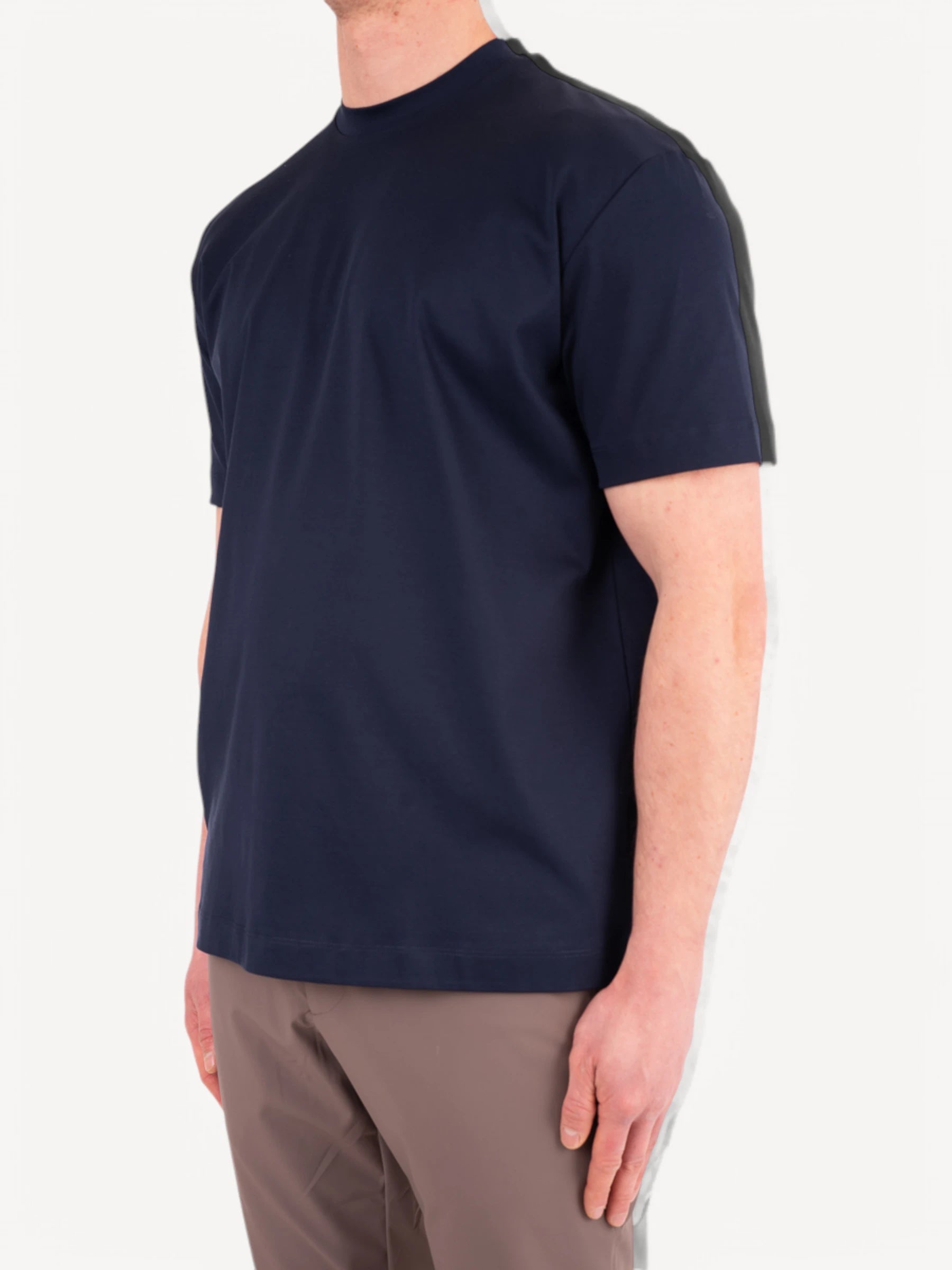 Interlock Supima T-Shirt - Navy