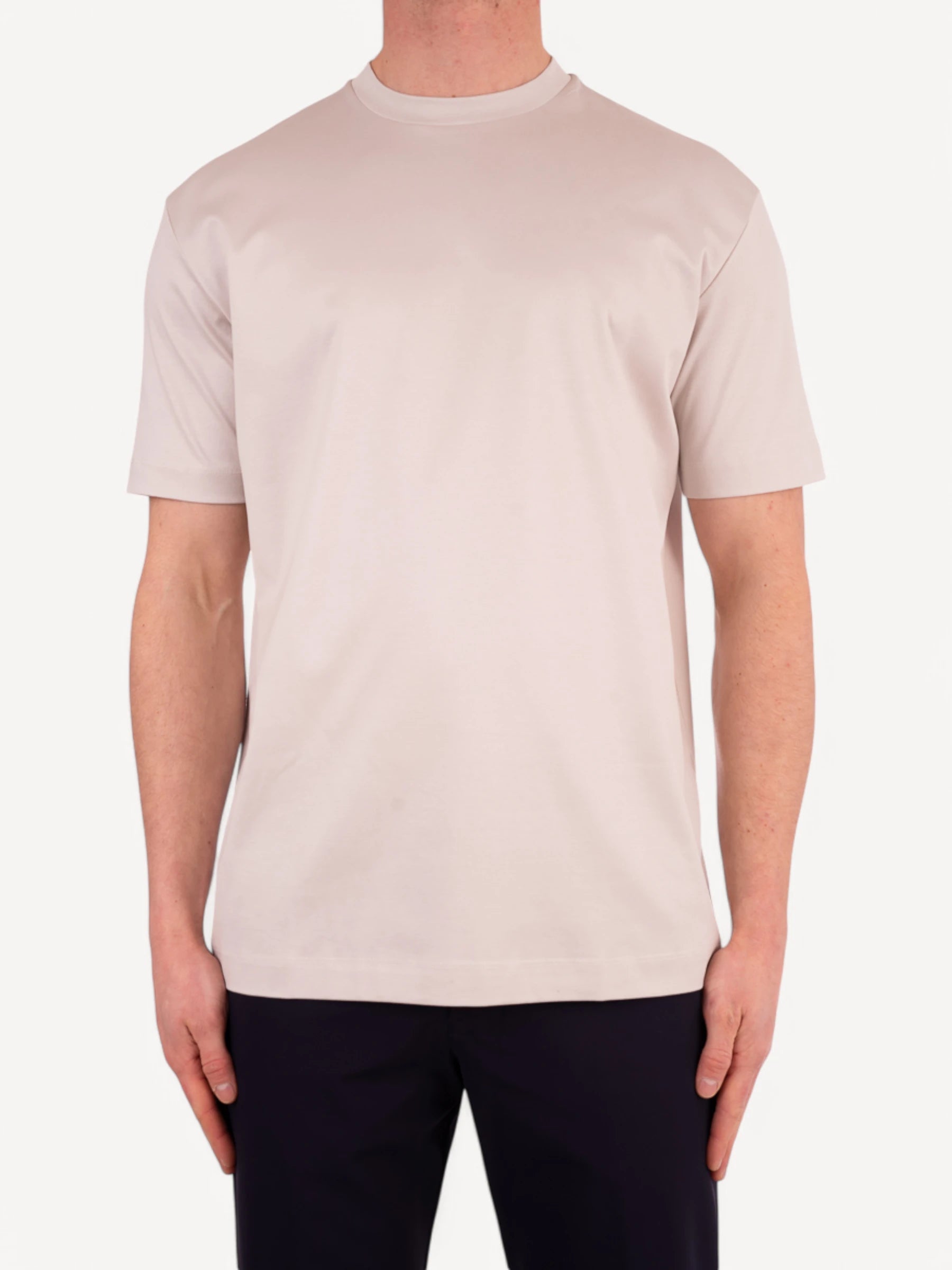 Interlock Supima T-Shirt - Pearl Grey