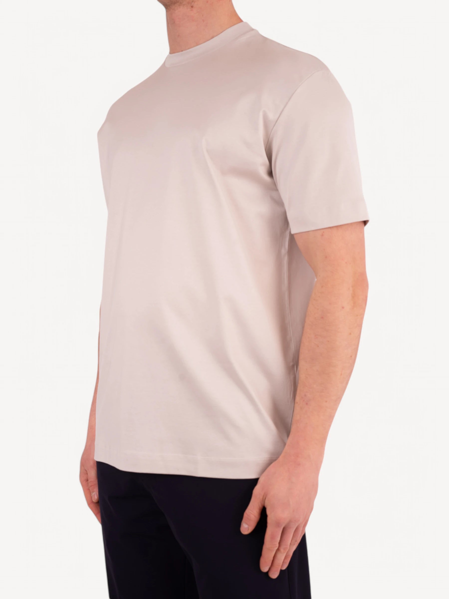 Interlock Supima T-Shirt - Pearl Grey