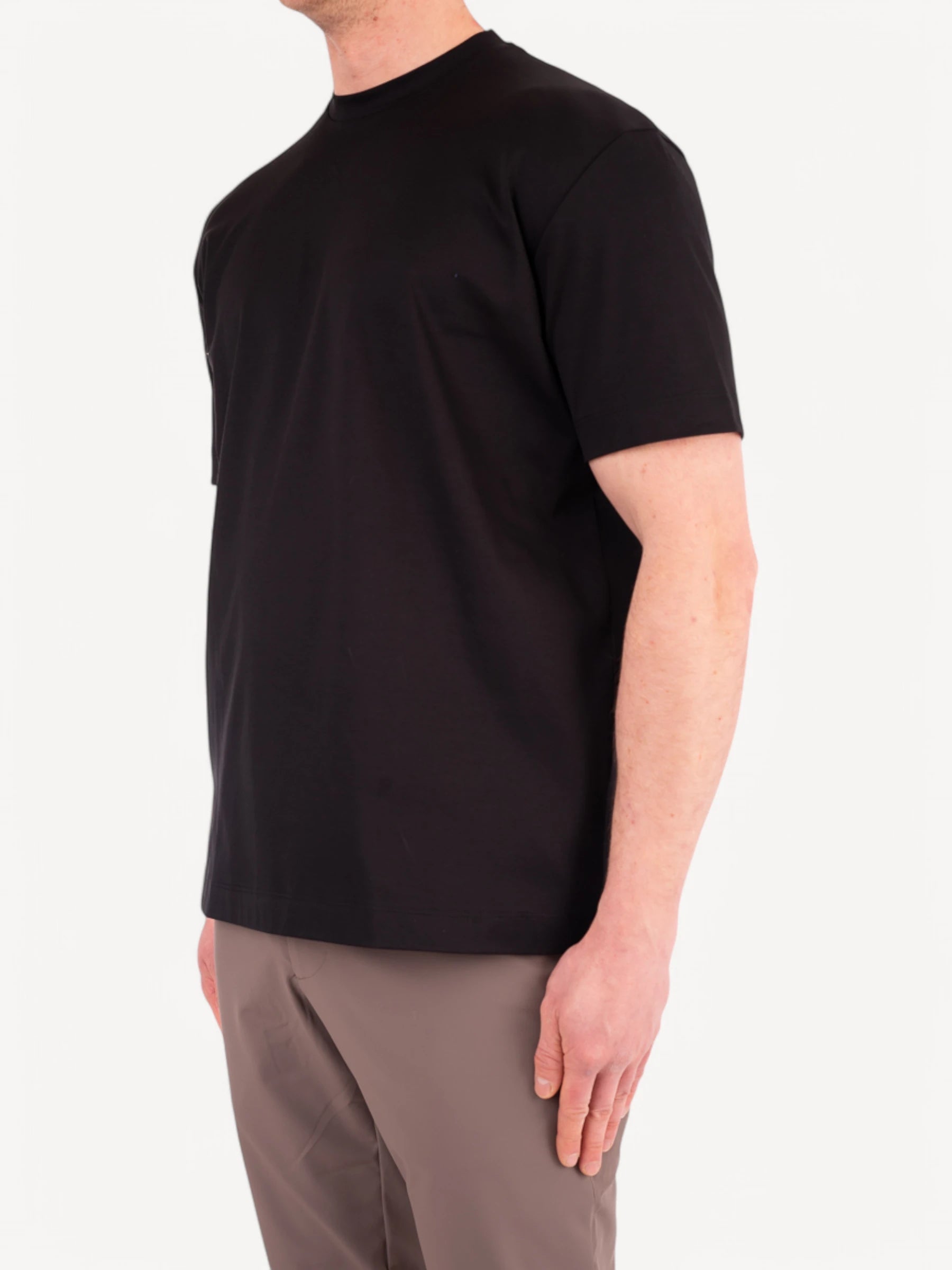 Interlock Supima T-Shirt - Zwart