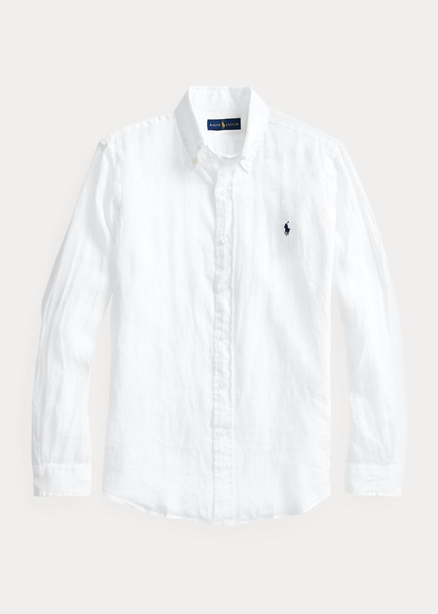 Ralph Lauren Linen Shirt - Hamptons White Exclusieve heren- en dameskleding