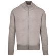 Cellin Knitted Zip Cardigan - Taupe