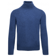 Cellini Wool/Cashmere Turtleneck - Blue