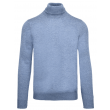 Cellini Knitted Turtleneck - Mid Blue