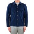 Lardini Cotton Crepe Knit Overshirt - Dark Blue