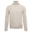 Cellini Wool/Cashmere Turtleneck - Taupe/Grey