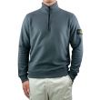 Stone Island Half-Zip Sweatshirt 62720 - Lead Grey