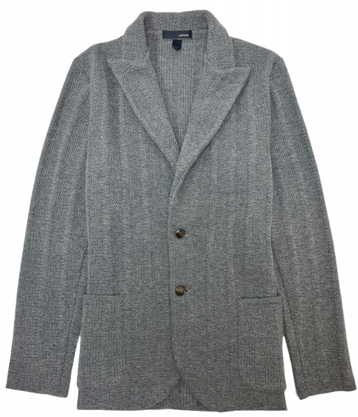 Lardini Jacket Knitted - Mid Grey