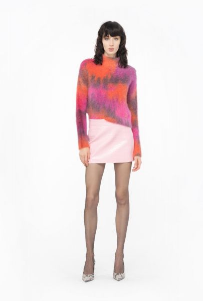 Pinko Fade Effect Alpaca Sweater - Orange / Fuchsia