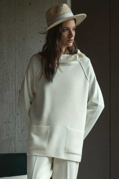 Gran Sasso Knitted Maxi Sweater - Off White