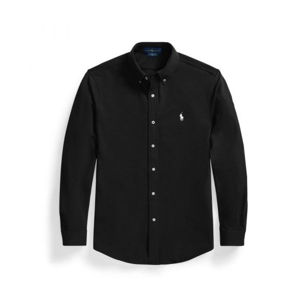 Ralph Lauren Feather Weight Mesh Shirt - Pure Black