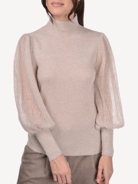 Gran Sasso Mockneck - Beige