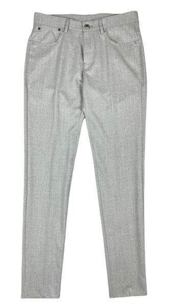 Boston Trader Morello Flannel Pants - Ice Grey