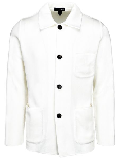 Lardini Knitted Overshirt - White