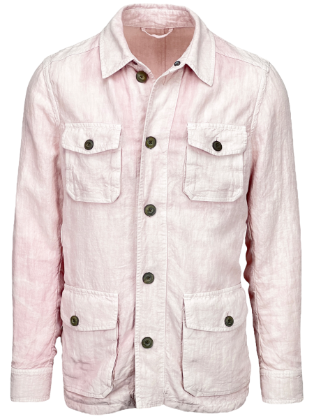 Lardini Linen Safari Jacket - Pink