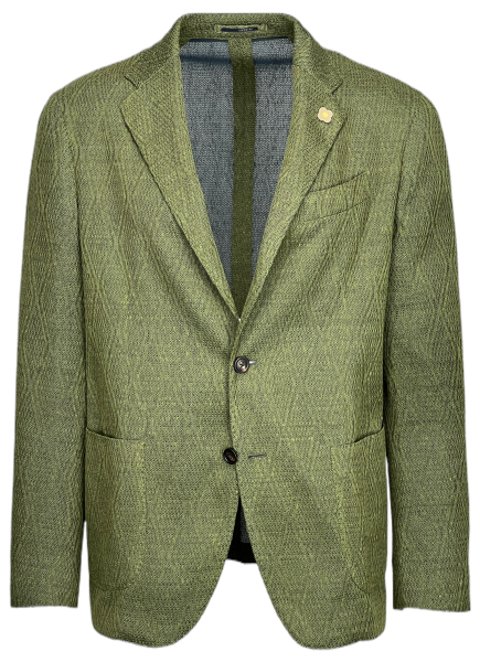 Lardini LiKnit Jacket - Olive Green