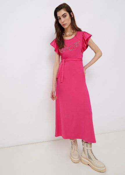 Liu Jo Long Eco-Friendly Logo Dress - Pink