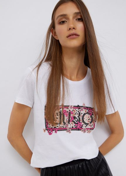 Liu Jo Sunset Flower Logo T Shirt