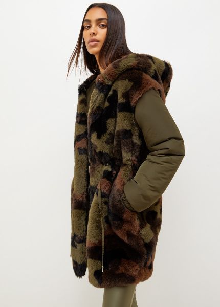 Liu Jo Reversible Wintercoat - Armygreen Camouflage