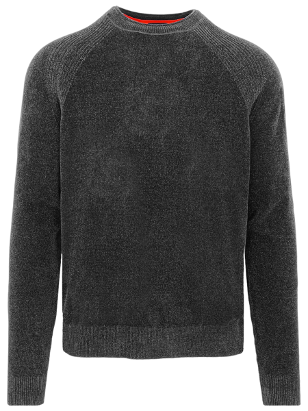 RRD Knitted Velvet Sweater - Dark Grey
