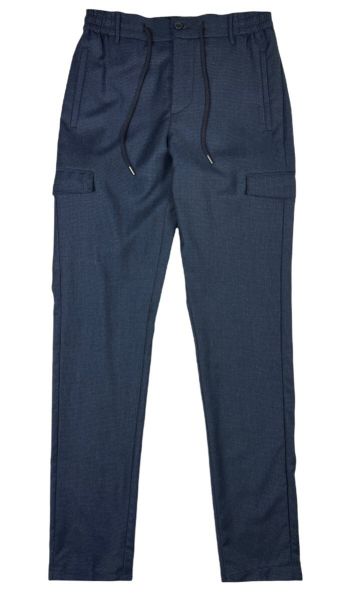 Boston Trader Wool Cargo Pants - Blue Print