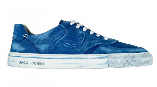 Jacob Cohen Vintage Washed Denim Blue Sneakers