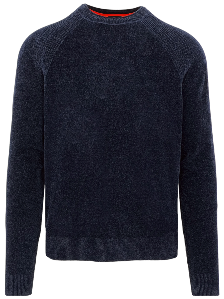 RRD Knitted Velvet Sweater - Dark Blue