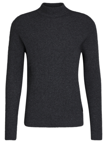 Alpha Tauri Knitted Mock Sweater - Grey