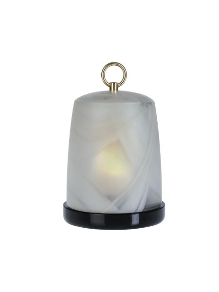 Armani/Casa Murano Glass Tealight Lantern - Dove