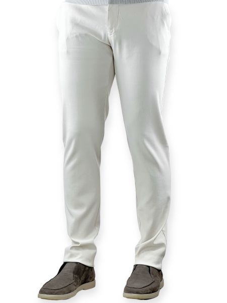Boston Trader Cotton Stretch Pants - Off White
