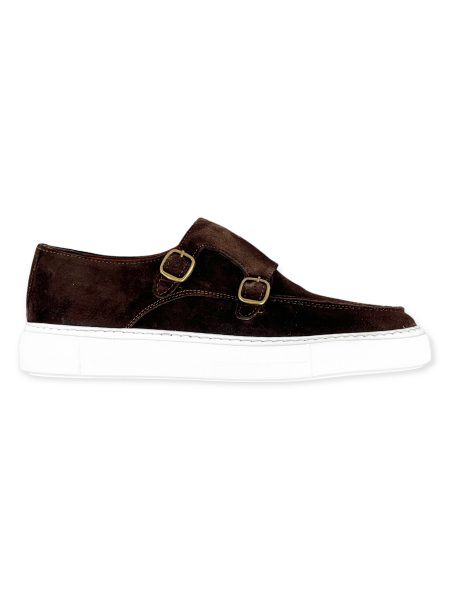 Boston Trader Double Monk Shoes - Brown