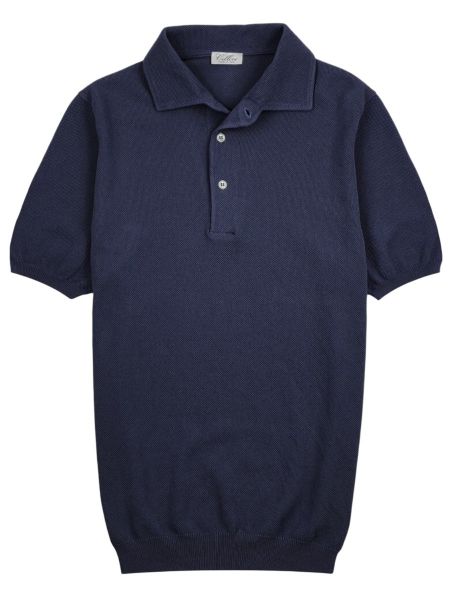 Cellini Knitted Polo 57114 - Dark Blue