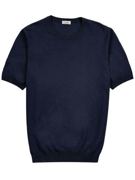 Cellini Knitted T-Shirt 57136 - Dark Blue
