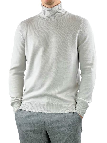 Cellini Knitted Turtle Neck - Ice Grey