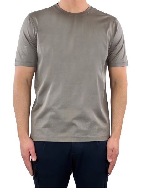 Cellini Mercerized Cotton T-Shirt - Taupe