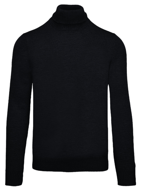 Cellini Knitted Turtleneck - Black