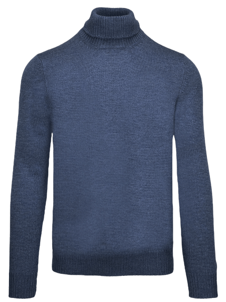 Cellini Knitted Turtleneck - Dark Blue