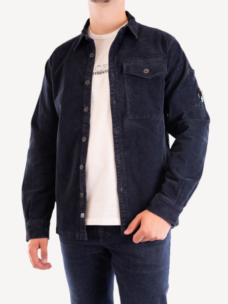 C.P. Company Corduroy Overshirt - Navy Blue