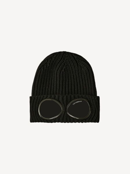 C.P. Company Goggle Beanie - Black