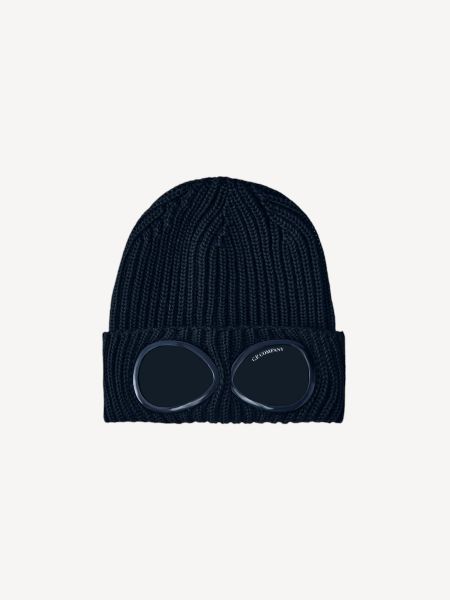 C.P. Company Goggle Beanie - Navy Blue