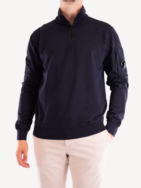 C.P. Company Half Zip Sweatshirt - Navy Blue