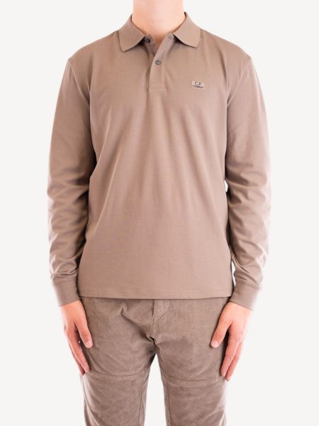 C.P. Company Longsleeve Polo - Walnut