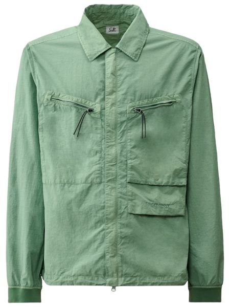C.P. Company Flatt Nylon Overshirt - Green Bay