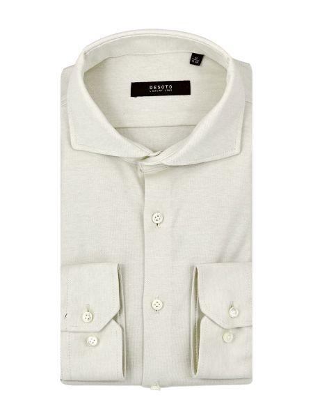 Desoto Luxury Line Pique Shirt - Vanilla