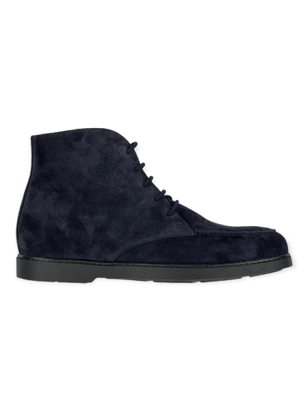 Doucal's Leather Ankle Boots - Dark Blue
