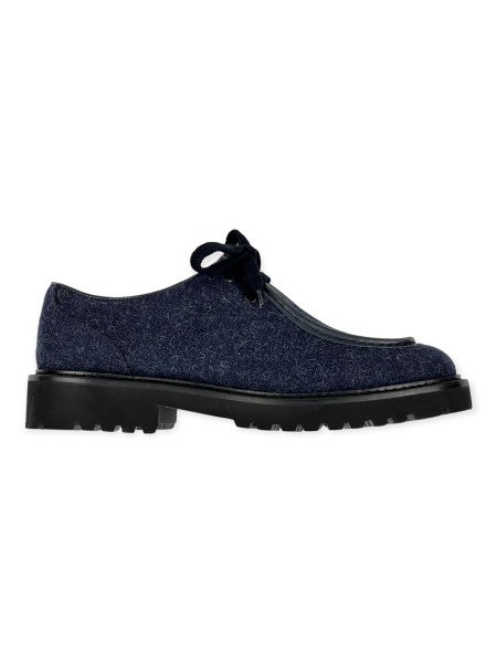 Doucal's Lace-Up Shoes - Dark Blue