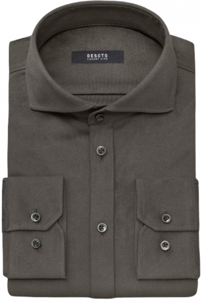 Desoto Luxury Jersey Cotton Stretch Shirt - Green