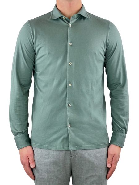 Fedeli Shirt Giza Cotton - Green