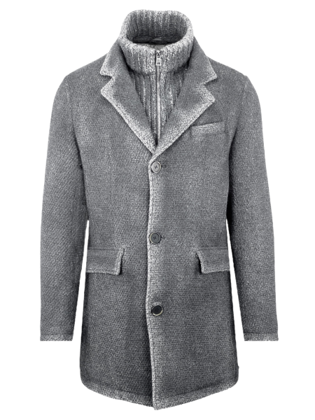 Gimo's GMS75 Knitted Overcoat - Grey